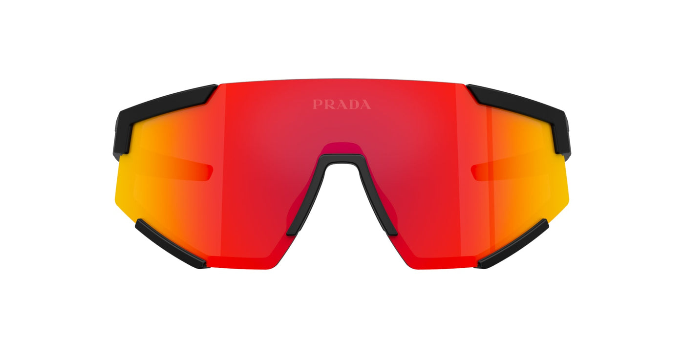 Prada Linea Rossa SPS04W Black Rubber/Brown Orange Mirror #colour_black-rubber-brown-orange-mirror