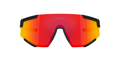 Prada Linea Rossa SPS04W Black Rubber/Brown Orange Mirror #colour_black-rubber-brown-orange-mirror