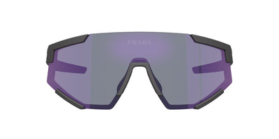 Prada Linea Rossa SPS04W Black Rubber/Dark Blue Violet Mirror #colour_black-rubber-dark-blue-violet-mirror