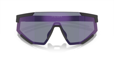 Prada Linea Rossa SPS04W Black Rubber/Dark Blue Violet Mirror #colour_black-rubber-dark-blue-violet-mirror