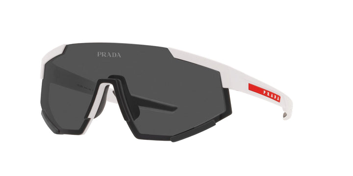美品 PRADA プラダ☆リネアロッサ ロゴ スポーツ サングラス SPS04W Prada Linea Rossa SPS04W Shield Sunglasses | Fashion Eyewear US