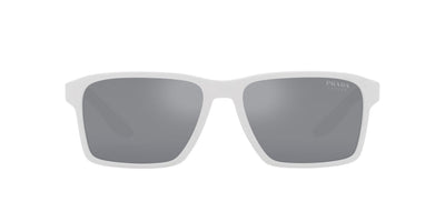 Prada Sport Linea Rossa SPS05Y White Rubber/Light Blue Silver Mirror #colour_white-rubber-light-blue-silver-mirror