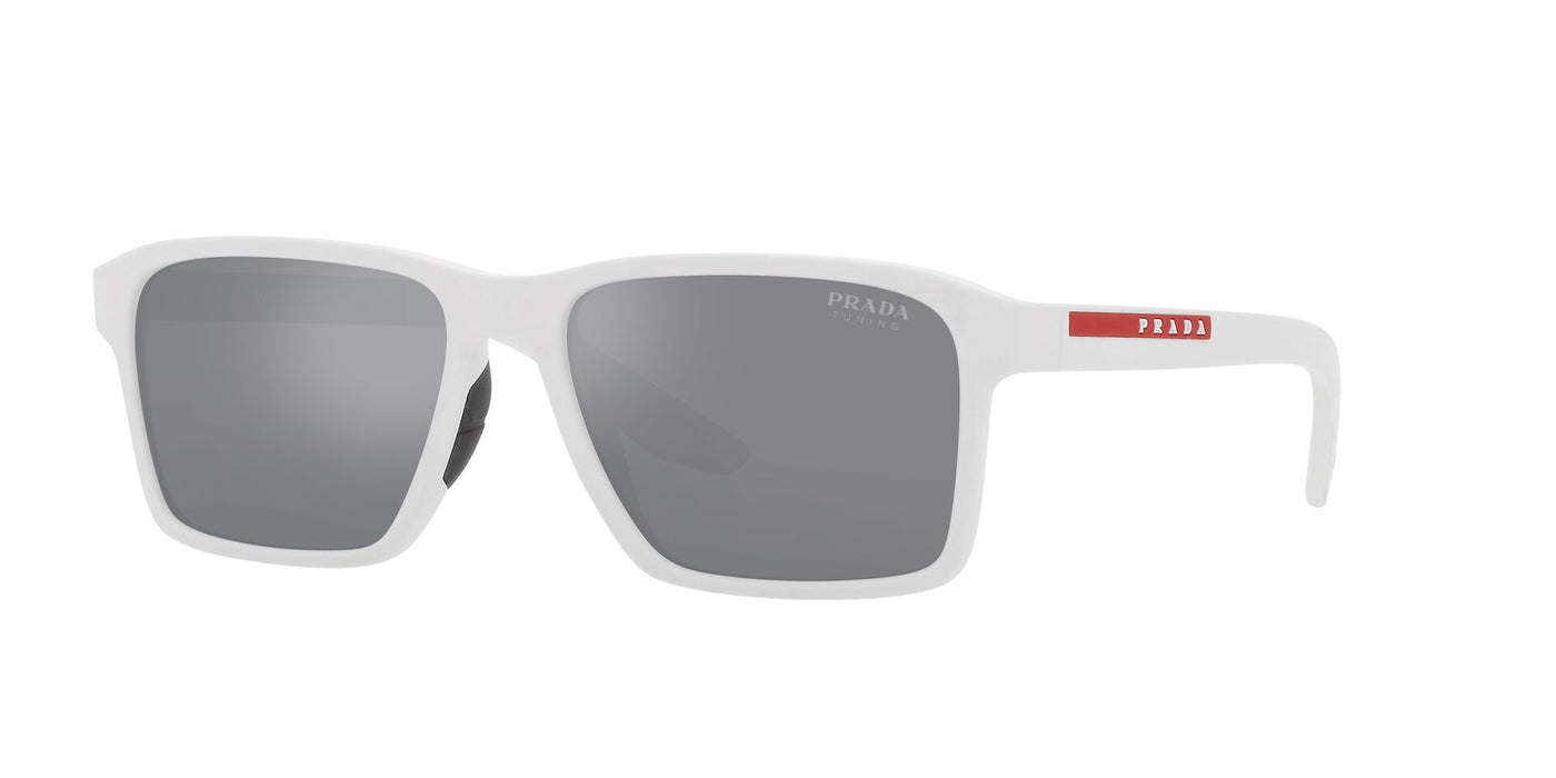 Prada Sport Linea Rossa SPS05Y White Rubber/Light Blue Silver Mirror #colour_white-rubber-light-blue-silver-mirror