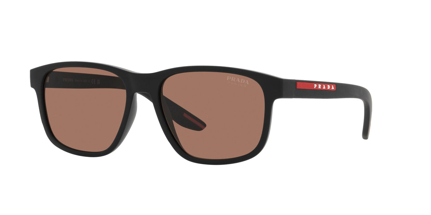 Prada Sport Linea Rossa SPS06Y Black Rubber/Brown Tuning #colour_black-rubber-brown-tuning