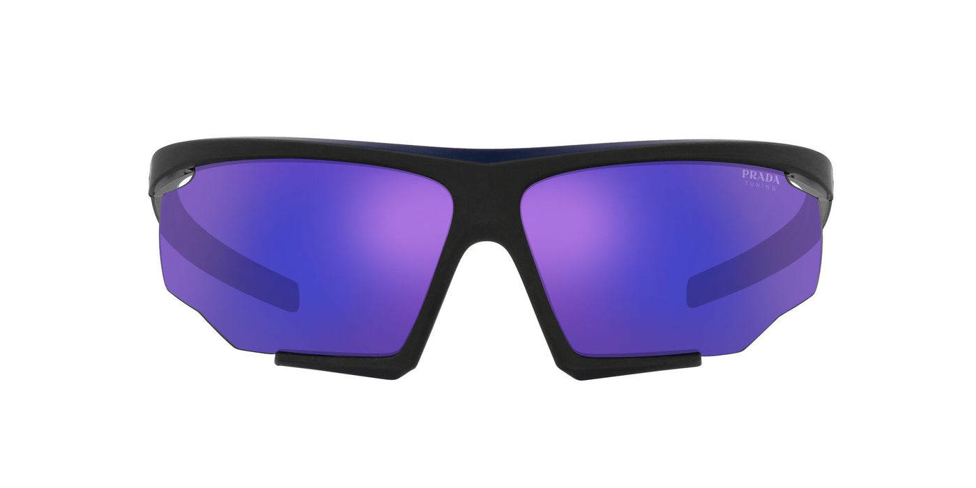 Prada Sport Linea Rossa SPS07Y Matte Blue-Black Rubber/Dark Blue Violet Tuning Mirror #colour_matte-blue-black-rubber-dark-blue-violet-tuning-mirror