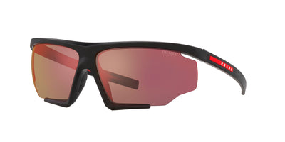 Prada Sport Linea Rossa SPS07Y Matte Black-Black Rubber/Dark Grey Orange Tuning Mirror #colour_matte-black-black-rubber-dark-grey-orange-tuning-mirror