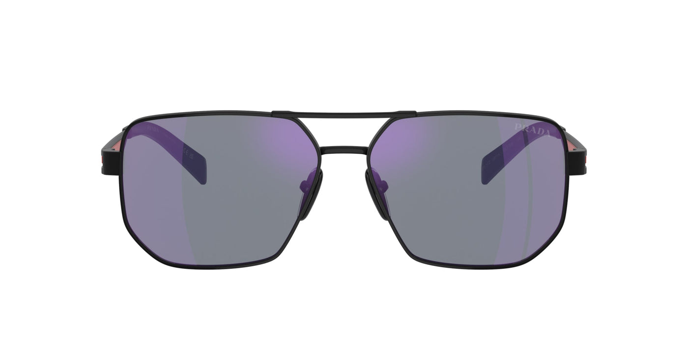 Prada Linea Rossa SPS51Z Matte Black/Dark Blue Violet Mirror #colour_matte-black-dark-blue-violet-mirror