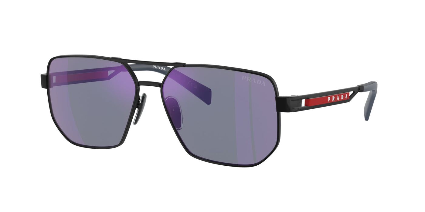 Prada Linea Rossa SPS51Z Matte Black/Dark Blue Violet Mirror #colour_matte-black-dark-blue-violet-mirror