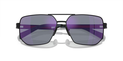 Prada Linea Rossa SPS51Z Matte Black/Dark Blue Violet Mirror #colour_matte-black-dark-blue-violet-mirror