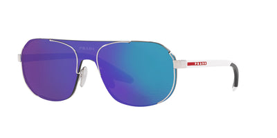 Prada Sport Linea Rossa SPS53Y Silver/Light Green Blue Mirror #colour_silver-light-green-blue-mirror