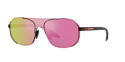 Prada Sport Linea Rossa SPS53Y Matte Black/Dark Violet Pink Mirror #colour_matte-black-dark-violet-pink-mirror