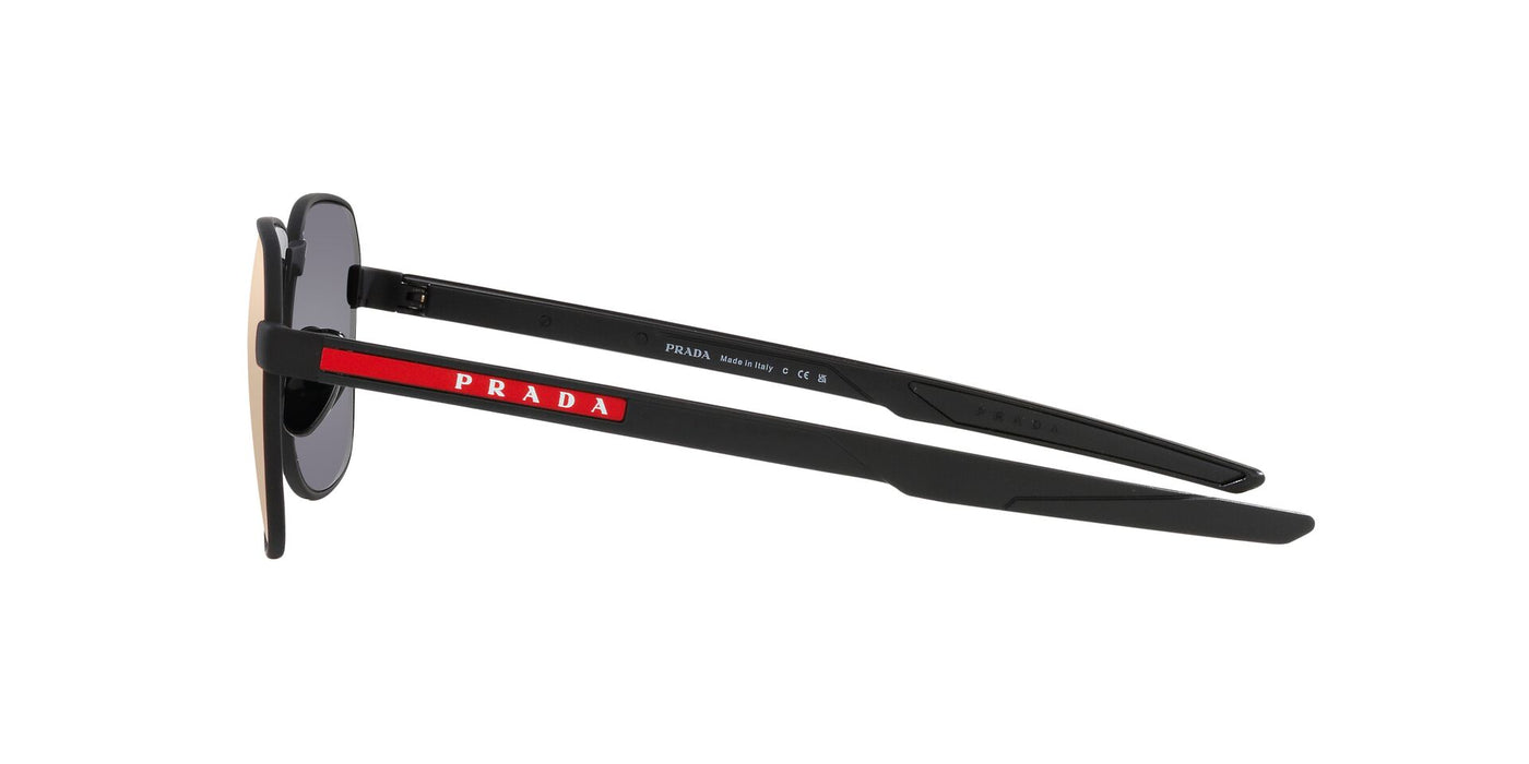 Prada Sport Linea Rossa SPS54W Black Rubber/Dark Grey Orange Mirror #colour_black-rubber-dark-grey-orange-mirror