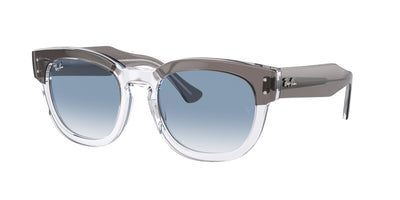 Ray-Ban Mega Hawkeye RB0298S Grey On Transparent/Light Blue #colour_grey-on-transparent-light-blue