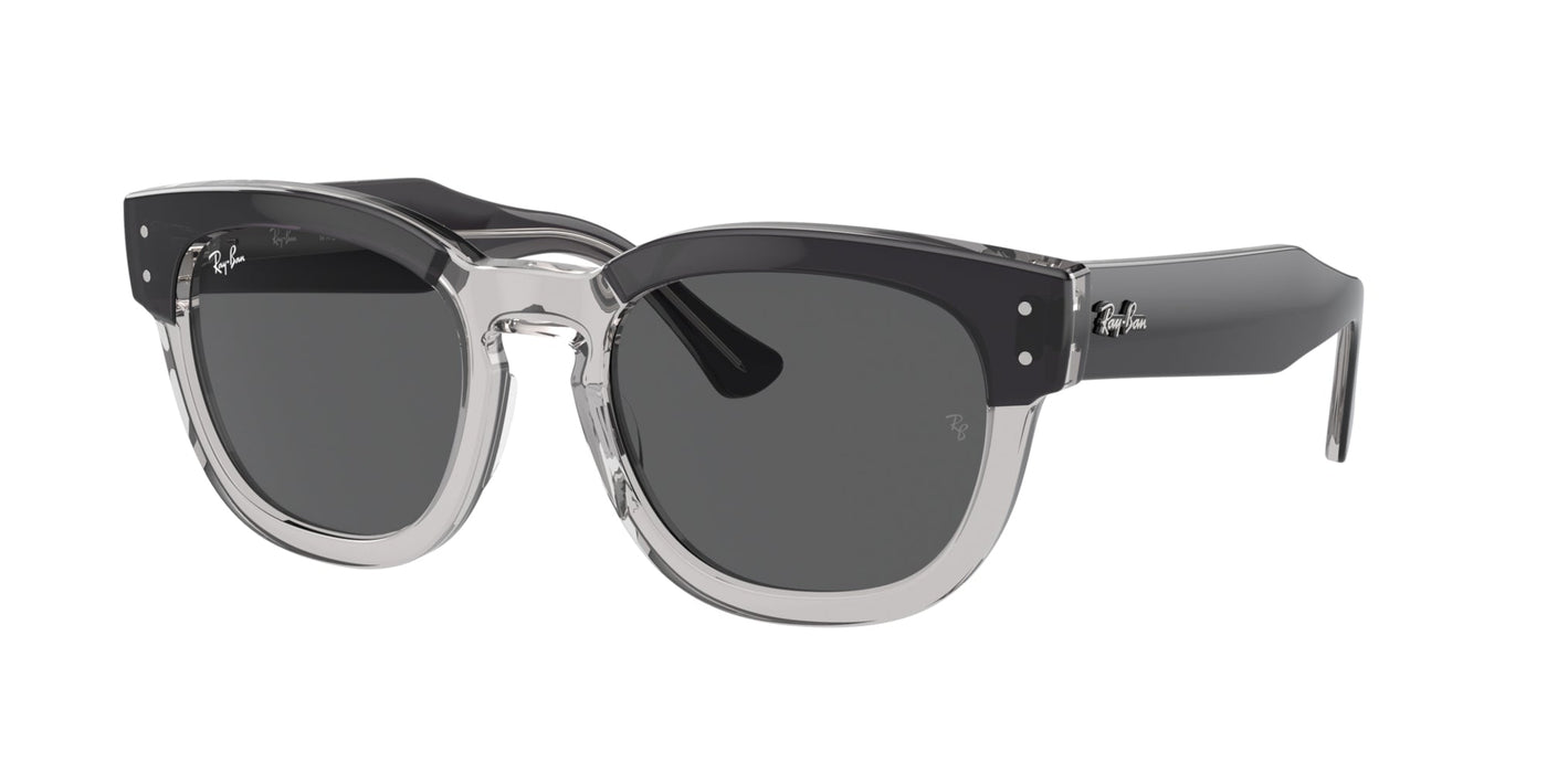 Ray-Ban Mega Hawkeye RB0298S Dark Grey On Transparent Grey/Dark Grey #colour_dark-grey-on-transparent-grey-dark-grey