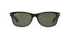 Ray-Ban New Wayfarer RB2132 - Medium Black On Transparent/Green Classic G-15 Polarised #colour_black-on-transparent-green-classic-g-15-polarised