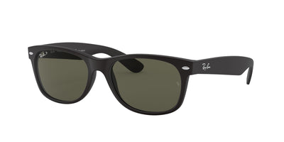 Ray-Ban New Wayfarer RB2132 - Medium Matte Black/Green Polarised #colour_matte-black-green-polarised