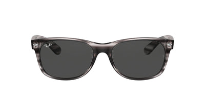 Ray-Ban New Wayfarer RB2132 - Medium Striped Grey/Dark Grey #colour_striped-grey-dark-grey