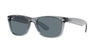 Ray-Ban New Wayfarer RB2132 - Small Transparent Grey/Dark Blue Polarised #colour_transparent-grey-dark-blue-polarised