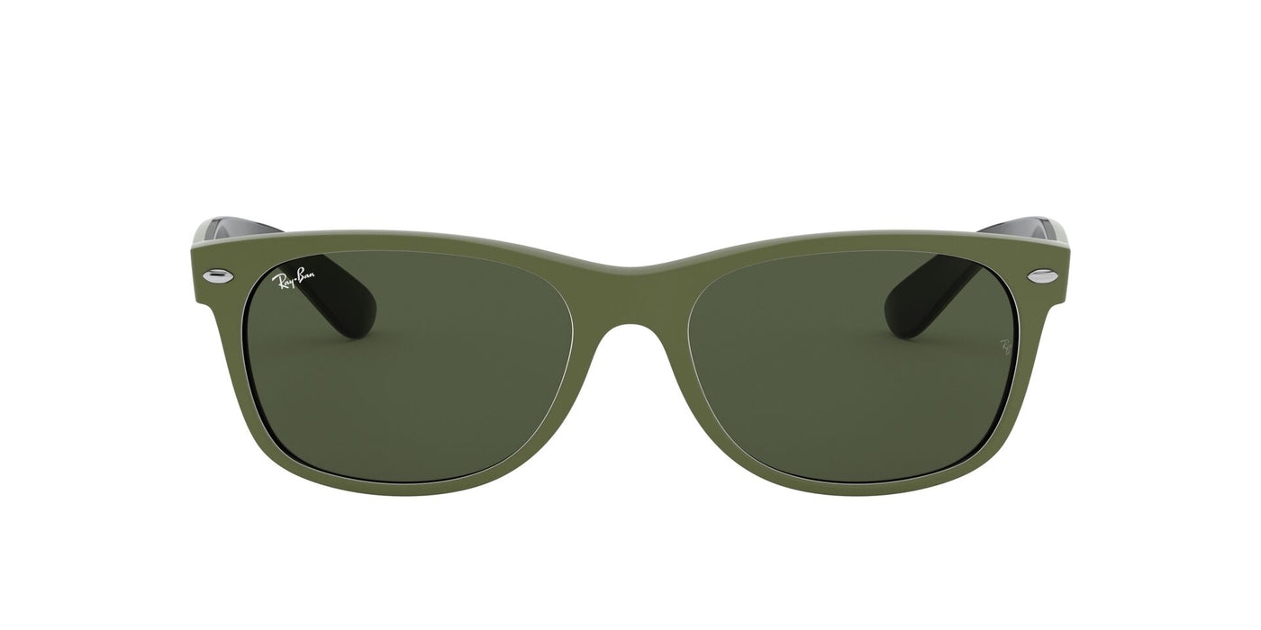 Ray-Ban New Wayfarer RB2132 - Medium Green/Green #colour_green-green