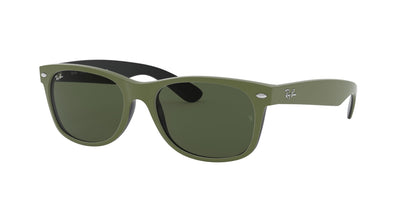 Ray-Ban New Wayfarer RB2132 - Medium Green/Green #colour_green-green