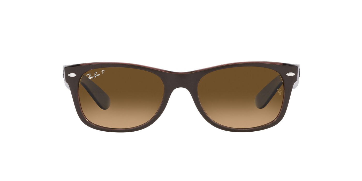 Ray-Ban New Wayfarer RB2132 - Large Transparent Brown/Brown Polarised #colour_transparent-brown-brown-polarised