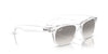 Ray-Ban New Wayfarer RB2132 - Medium Transparent/Clear Grey #colour_transparent-clear-grey