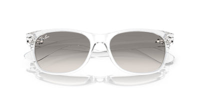 Ray-Ban New Wayfarer RB2132 - Medium Transparent/Clear Grey #colour_transparent-clear-grey