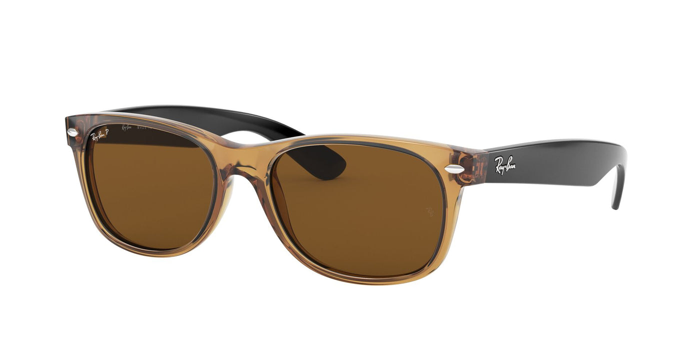 Ray-Ban New Wayfarer RB2132 - Medium Honey/Brown Polarised #colour_honey-brown-polarised