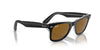 Ray-Ban Original Wayfarer RB2140 - Medium Black On Transparent/Brown #colour_black-on-transparent-brown