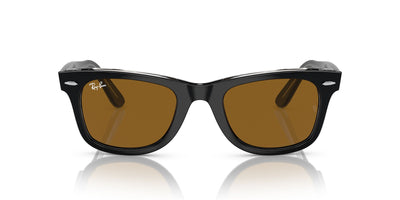 Ray-Ban Original Wayfarer RB2140 - Large Black On Transparent/Brown #colour_black-on-transparent-brown