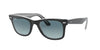 Ray-Ban Original Wayfarer RB2140 - Medium Black On Transparent/Blue Gradient #colour_black-on-transparent-blue-gradient