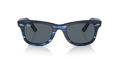 Ray-Ban Original Wayfarer RB2140 - Medium Striped Blue/Blue #colour_striped-blue-blue