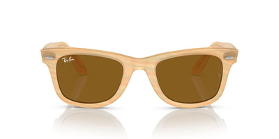 Ray-Ban Original Wayfarer RB2140 - Medium Photo Striped Brown/Brown #colour_photo-striped-brown-brown