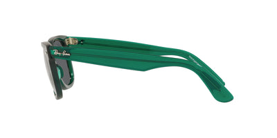 Ray-Ban Original Wayfarer RB2140 - Medium Transparent Green/Dark Grey #colour_transparent-green-dark-grey