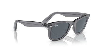 Ray-Ban Original Wayfarer RB2140 - Medium Transparent Grey/Blue #colour_transparent-grey-blue