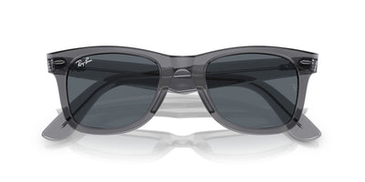 Ray-Ban Original Wayfarer RB2140 - Medium Transparent Grey/Blue #colour_transparent-grey-blue