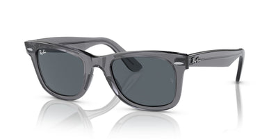 Ray-Ban Original Wayfarer RB2140 - Medium Transparent Grey/Blue #colour_transparent-grey-blue