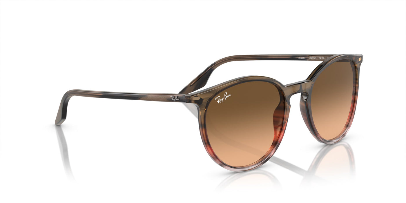 Ray-Ban RB2204 Striped Brown-Red/Pink-Black Gradient #colour_striped-brown-red-pink-black-gradient