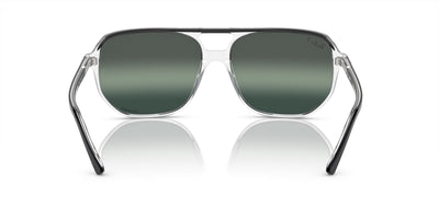 Ray-Ban Bill One RB2205 Black On Transparent/Silver-Blue Polarised #colour_black-on-transparent-silver-blue-polarised