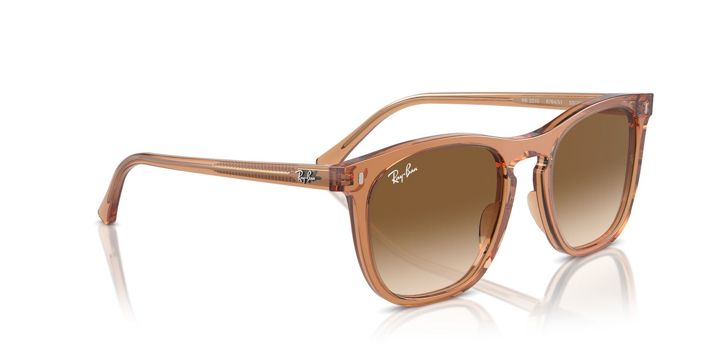 Ray-Ban RB2210 Transparent Brown/Clear-Brown #colour_transparent-brown-clear-brown