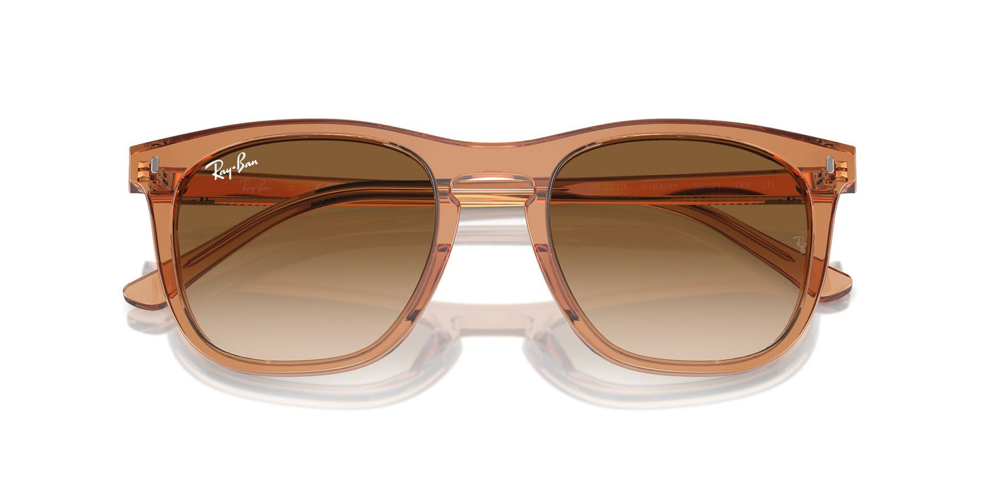 Ray-Ban RB2210 Transparent Brown/Clear-Brown #colour_transparent-brown-clear-brown