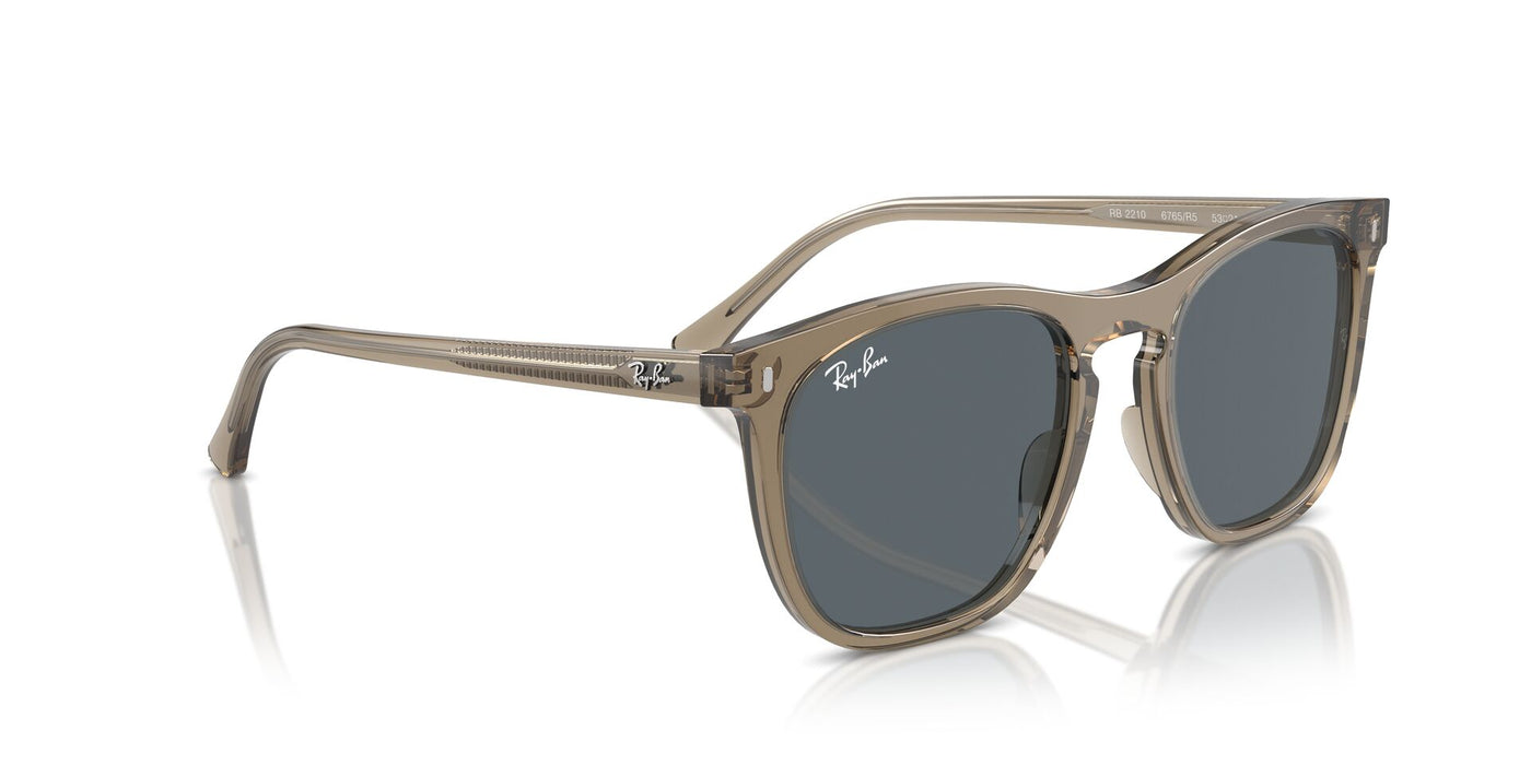 Ray-Ban RB2210 Transparent Brown/Blue #colour_transparent-brown-blue