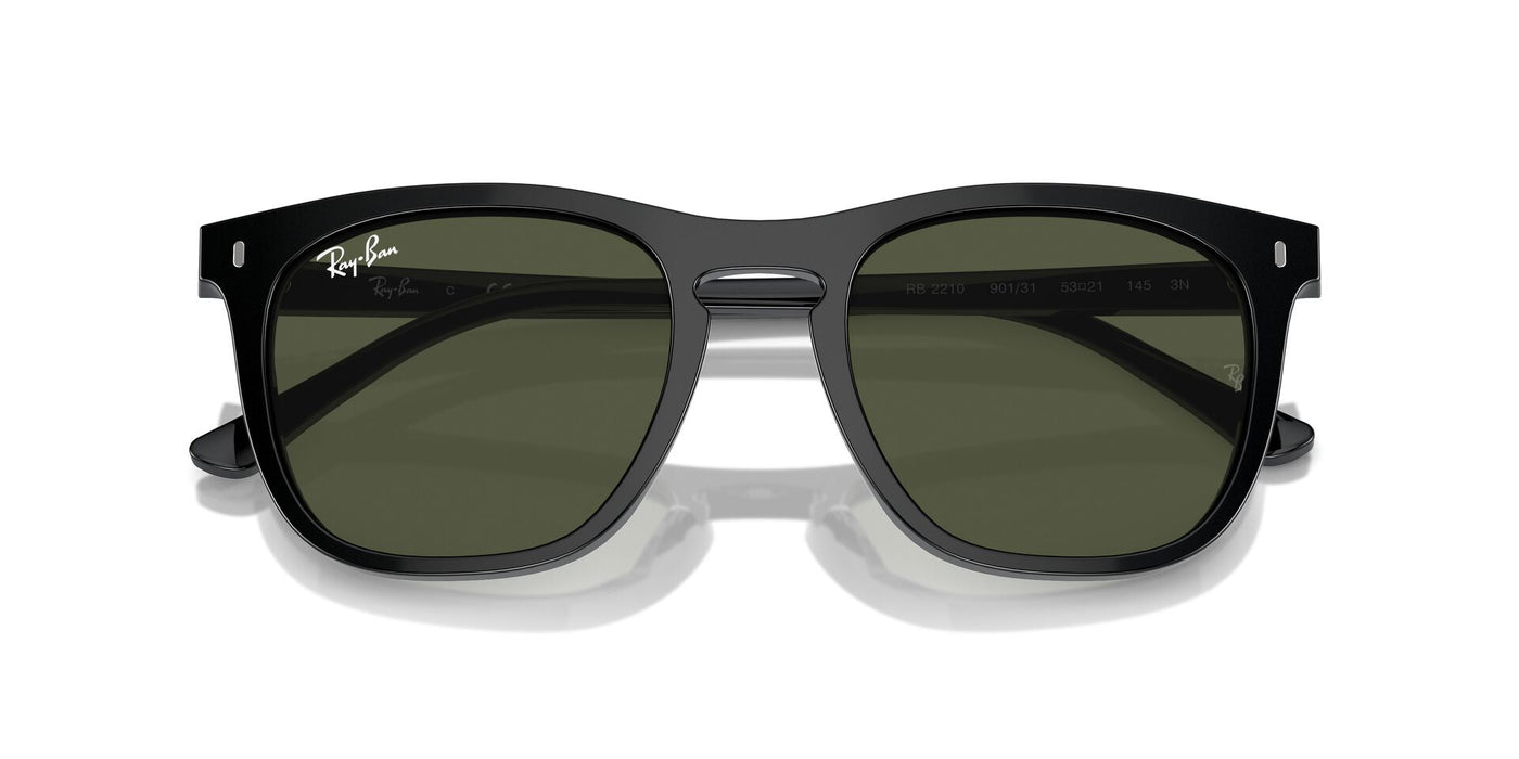 Ray-Ban RB2210 Black/Green #colour_black-green