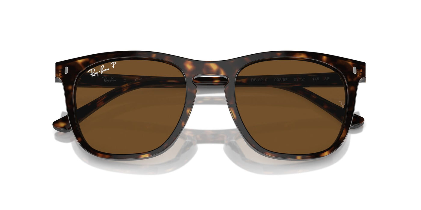 Ray-Ban RB2210 Havana/Brown Polarised #colour_havana-brown-polarised