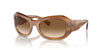 Ray-Ban Beate RB2212 Striped Brown/Clear-Brown #colour_striped-brown-clear-brown