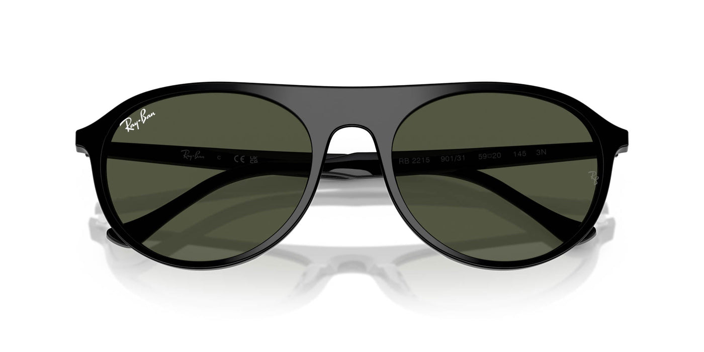 Ray-Ban RB2215 Black/Green #colour_black-green