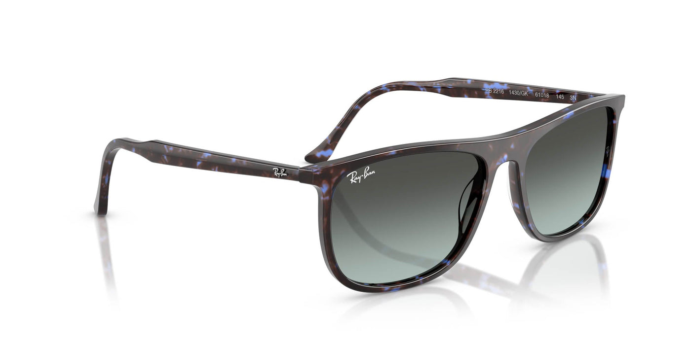 Ray-Ban RB2216 Havana Blue Tortoiseshell/Blue Vintage Black Gradient #colour_havana-blue-tortoiseshell-blue-vintage-black-gradient