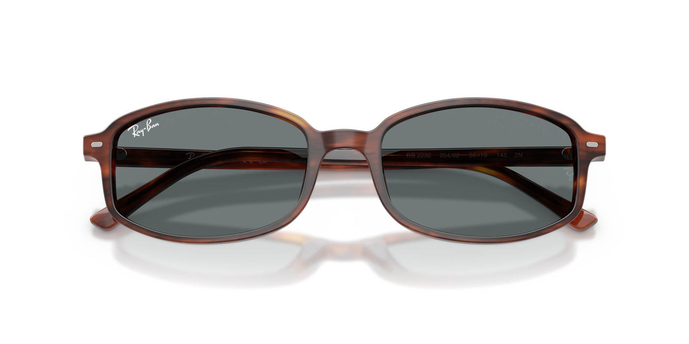 Ray-Ban RB2232 Striped Havana/Blue #colour_striped-havana-blue