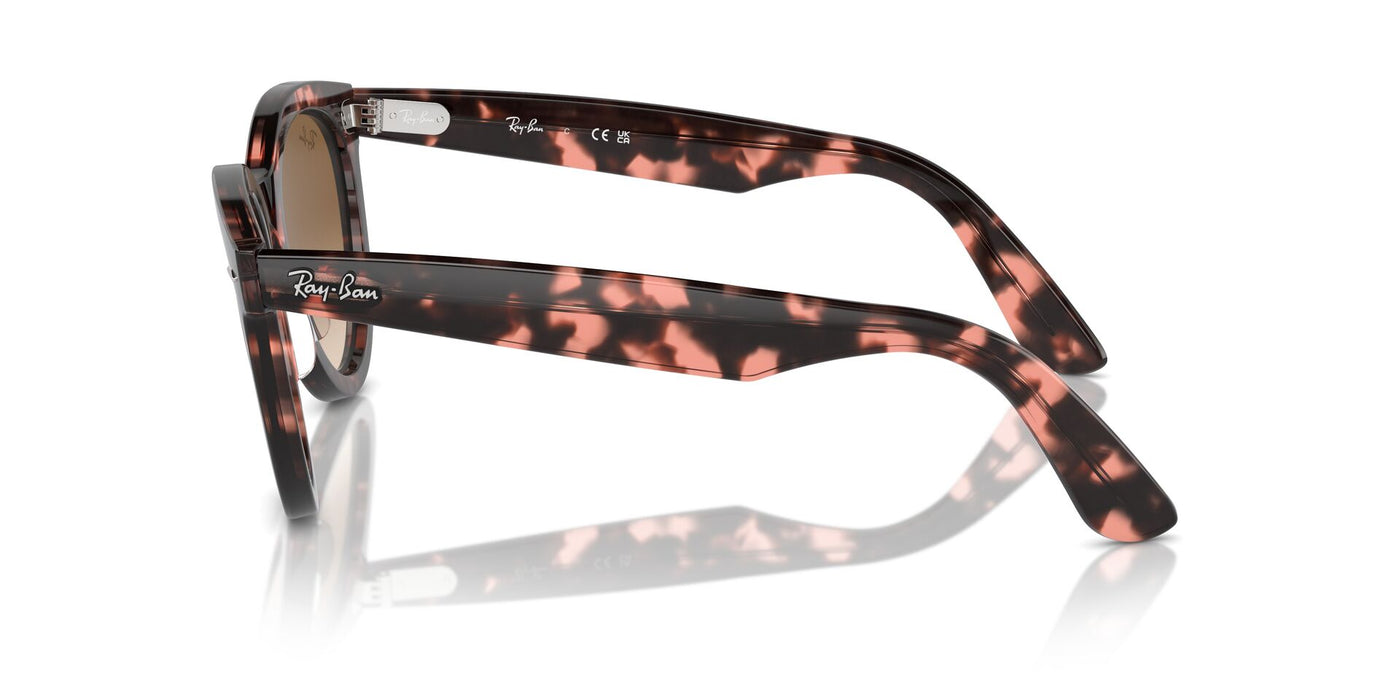 Ray-Ban Wayfarer Way RB2241 Pink Havana/Clear-Brown #colour_pink-havana-clear-brown