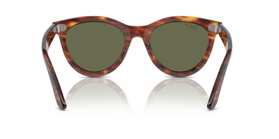 Ray-Ban Wayfarer Way RB2241 Striped Havana/Green Polarised #colour_striped-havana-green-polarised